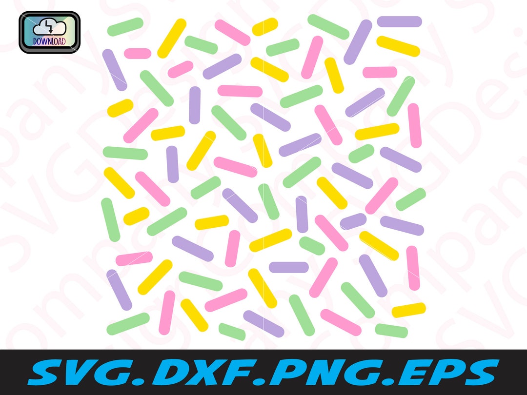 Sprinkles Svg, Colorful Sprinkles Png for Sublimating Mug, Sprinkles