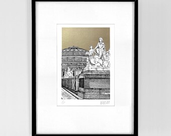 Vintage Style Railway Poster London Royal Albert Hall A3/A2 Print ...
