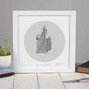 Lloyds Building London Limited Edition Screen Print, Architectural Print Wall Art (unframed)