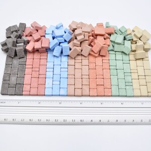 Miniature paving stones for a dollhouse or fairy garden.