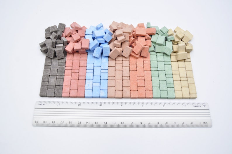 Miniature paving stones for a dollhouse or fairy garden.