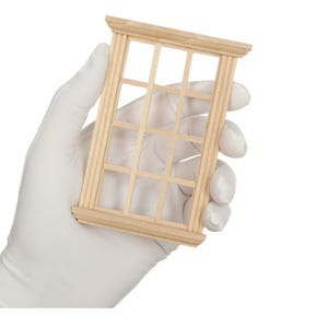 Dollhouse windows, Dollhouse furniture, Wooden miniatures, Roombox  windows, 1:12 scale furniture