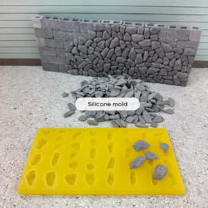 Silicone mold, Mini Bricks for Crafts, Tiny Bricks for Landscaping, Miniature Pavement Bricks, 1/12 Scale Dollhouse Accessories