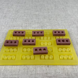 Silicone mold, Paving stones, Concrete bricks, Fairy garden, Miniature Cinder Block, Dollhouse accessories, Mini bricks, 20026 image 4