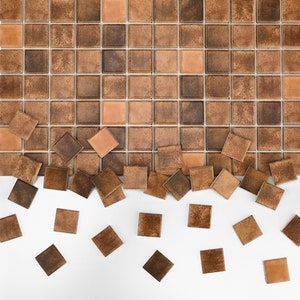 Dollhouse tile flooring, Miniature furniture, Terra cotta floor, 1:12 scale small square tiles, Mini Spanish tile, Farmhouse Floor, 561