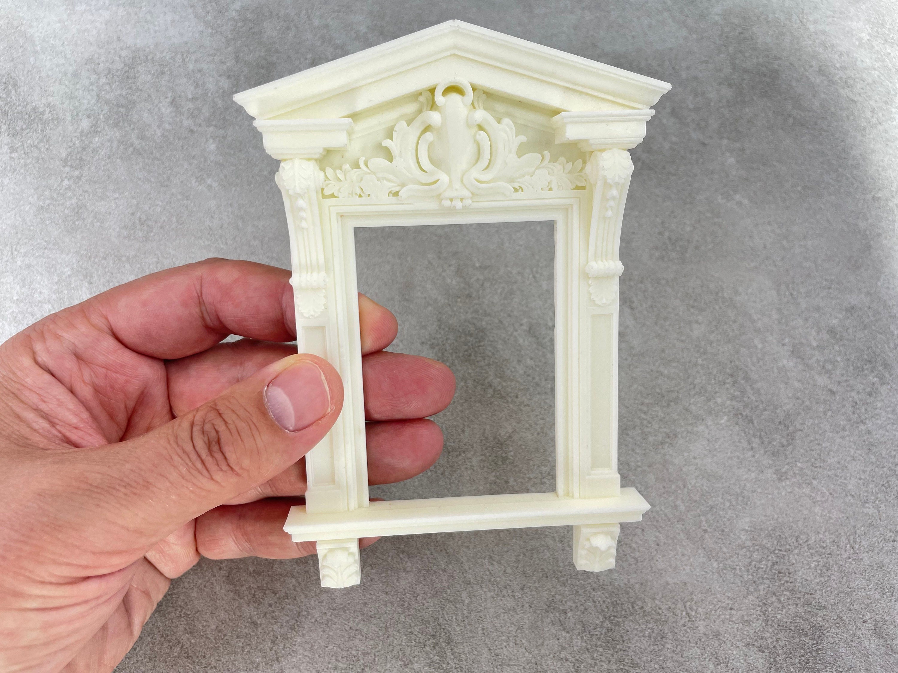 Toddmomy Puppenhaus Fenster (1:12) Aus Unbehandeltem Holz – DIY Deko Für Miniatur-Häuser & Kreatives Spiel