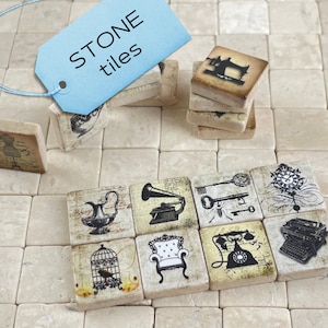 Dollhouse Stone Tiles - Miniature Tiles for Realistic Flooring - 1:12 Scale - Versatile Patterns - DIY Renovation and Deco - Fairy garden