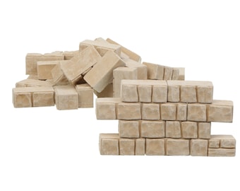 Miniaturowe klocki: Domki dla lalek i akcesoria do ogrodu dla wróżek DIY, projekt szkolny, kamienie modelowe, ściany, podłogi