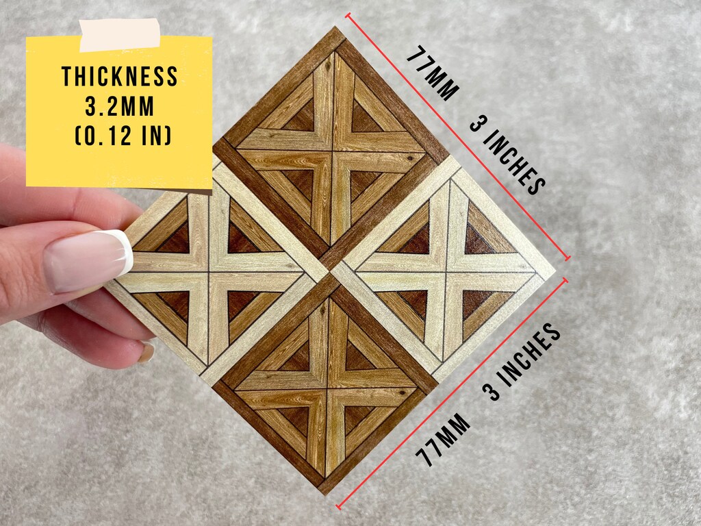 UPKOCH Piastrelle In Miniatura Per Casa Delle Bambole - Fai Da Te, Adesive, Multicolore - 41x30 Cm