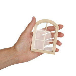 Dollhouse windows, Dollhouse furniture, Wooden miniatures, DIY 1:12 scale,  2039
