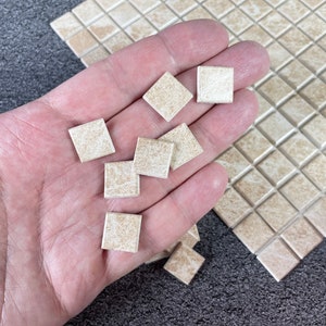 Dollhouse tile flooring, Miniature Tiles for Realistic Floor, Modern dollhouse, 1:12 scale small square tiles, 564 image 3