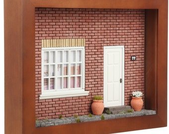 DIY Dollhouse Miniature Kit: Shadowbox Diorama, Home Decor