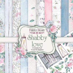 Papier pour scrapbooking/paquet de papier pour scrapbooking/bloc de papier pour scrapbooking 12 x 12 8x8/non numérique/papier pour scrapbooking/shabby love/FDSP-01082