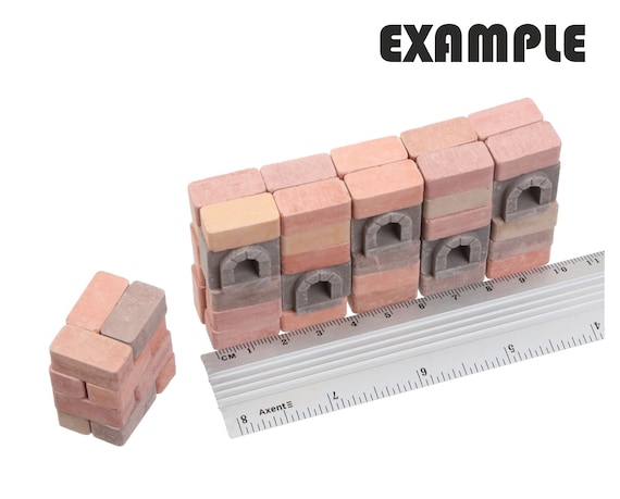 Mini Bricks, Miniature Bricks, School Project, Dollhouse Bricks, Craft  Block, Mini Building Materials, Fairy Garden, Building Accessories 