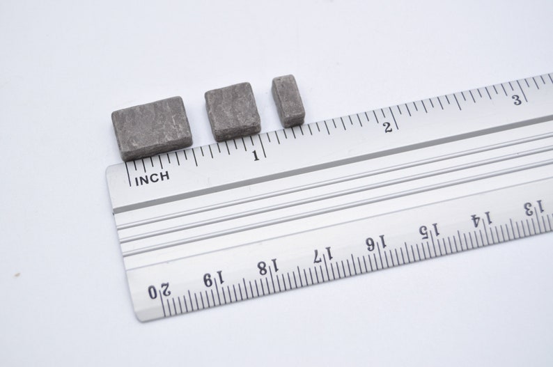 Miniature paving stones for a dollhouse or fairy garden.