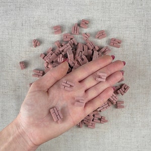 Ministenen, rode bakstenen bekleding, schoolproject, poppenhuisstenen, 1/24 miniatuurstenen voor stenen muren, stenen muren