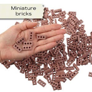 Miniature Bricks: Dollhouse, Fairy Garden, and School Project