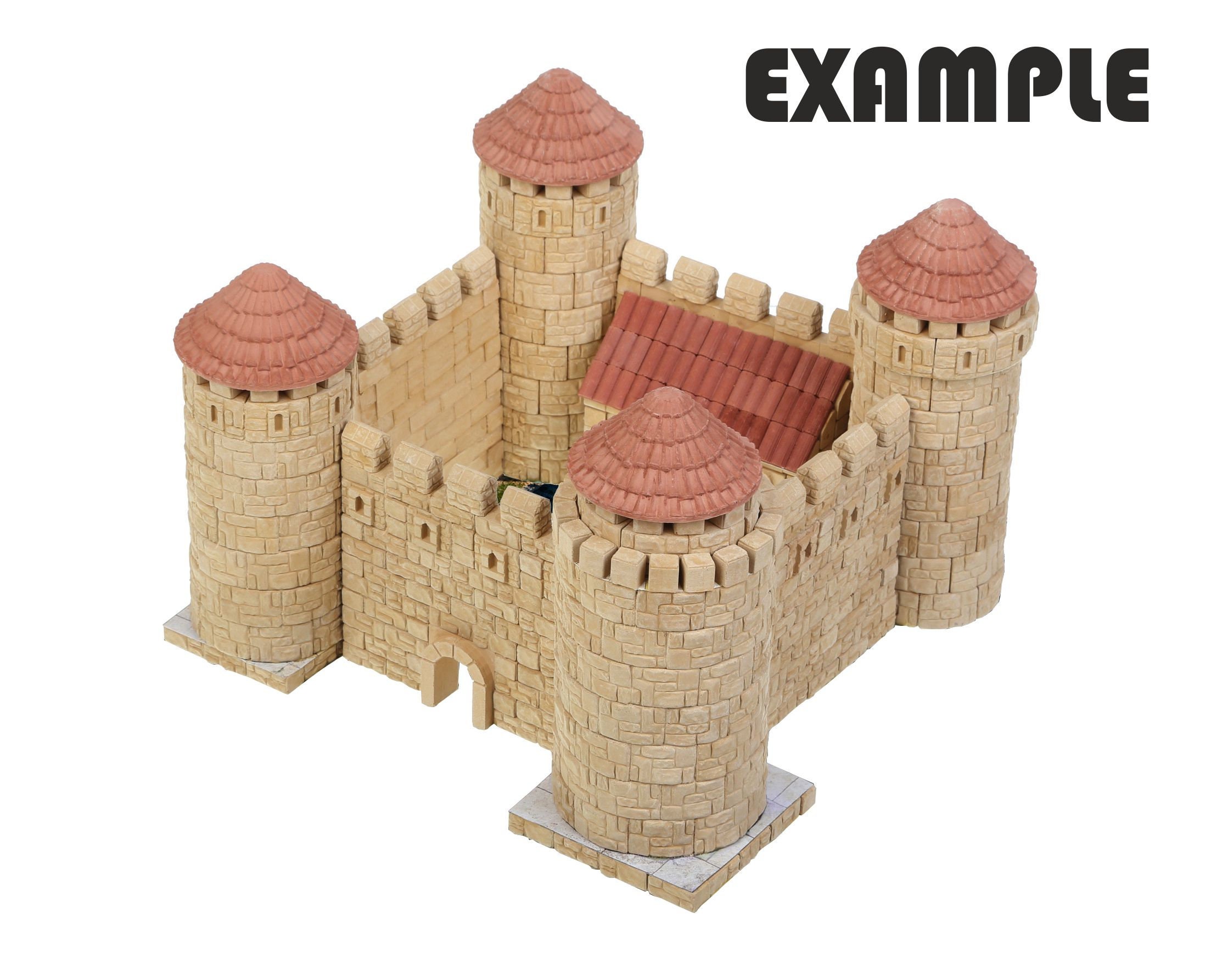 100 Pezzi Mattoncini In Miniatura Scala 1:35 Per Modellismo, Casa Delle Bambole E DIY - Grigio