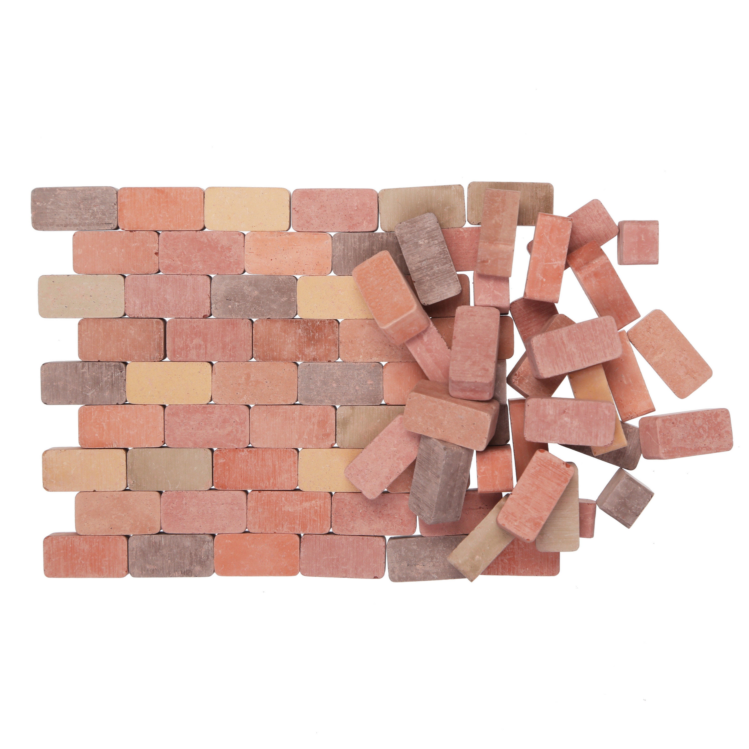 Focalmotors Miniature Brick Silicone Mold, Dollhouse Mini Bricks Mold |  Architecture Mold | Tiny Red Bricks Crafts Kit for Dollhouse Mini Garden  Sand