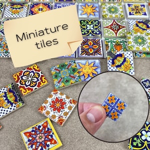 Small Mini Round Craft Mirrors Bulk Assortment 1/2, 3/4 & 1 inch 100 Pieces Mirror Mosaic Tiles