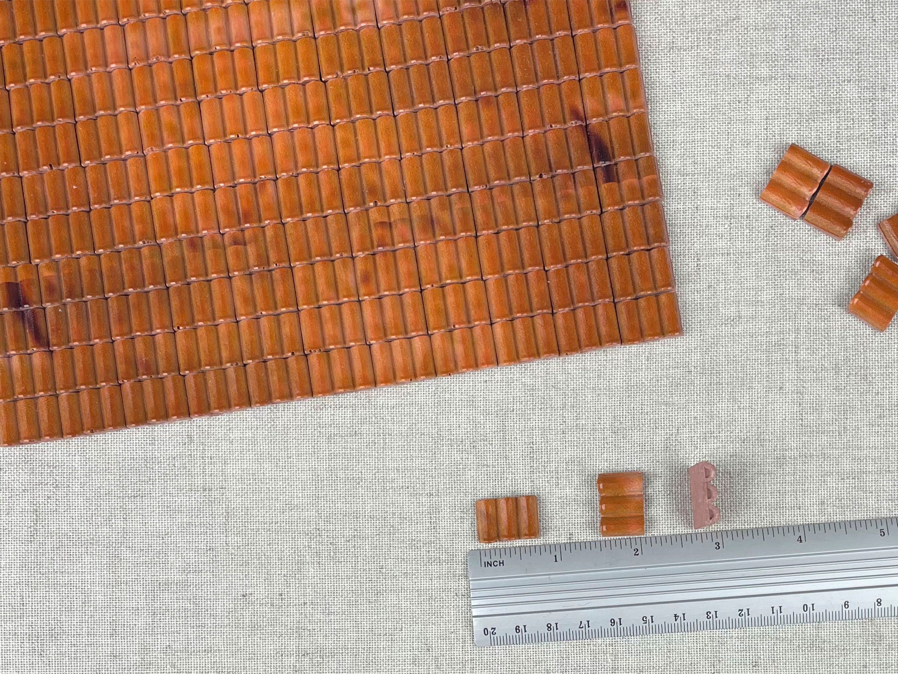 Miniatuur Dakpannen Set Rood - 1:32