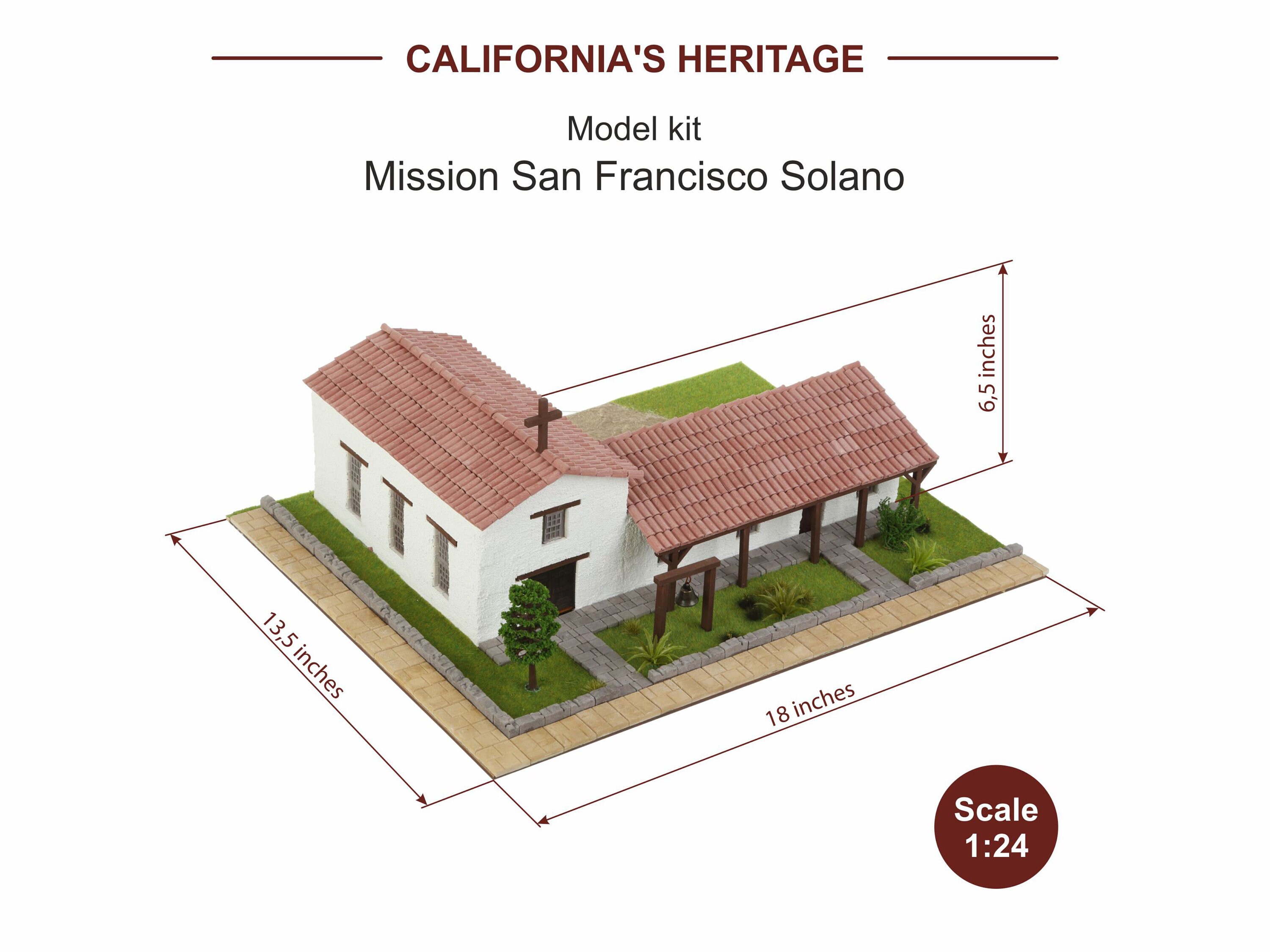 San Francisco Solano Mission Model Kit: School Project Miniature Bricks -  Etsy Hong Kong