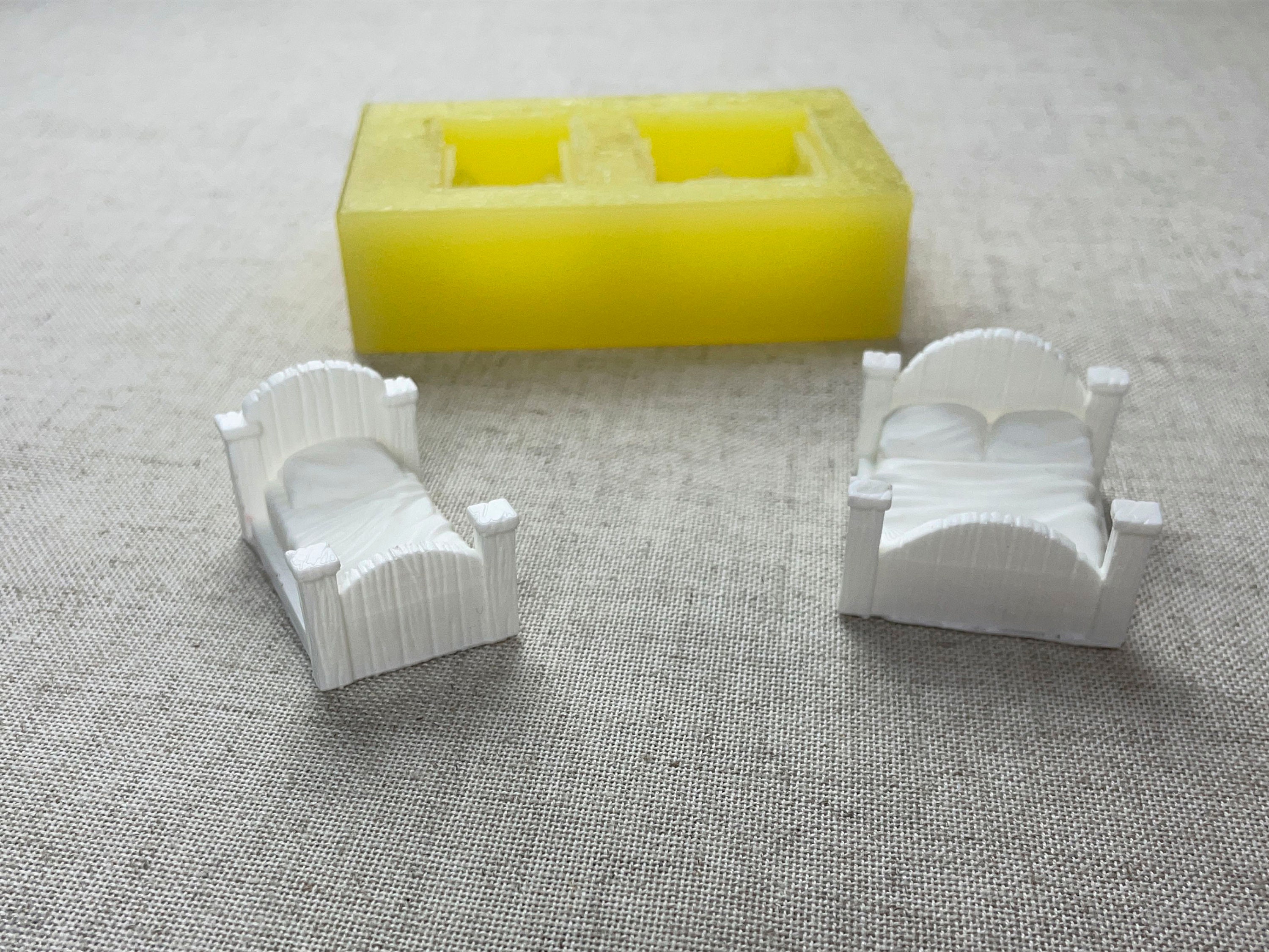 Stampo In Silicone Per Specchio Ornato - Scala 1/12 - Per Casa Delle Bambole E Diorami