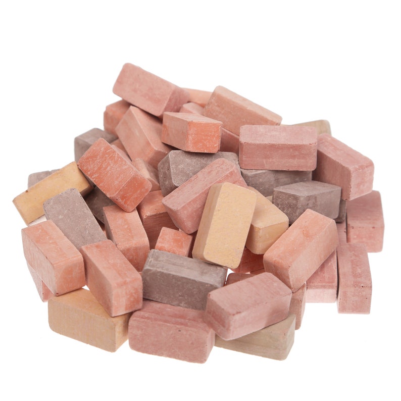 Mini Bricks Miniature Bricks Dollhouse Bricks 1/12 Etsy