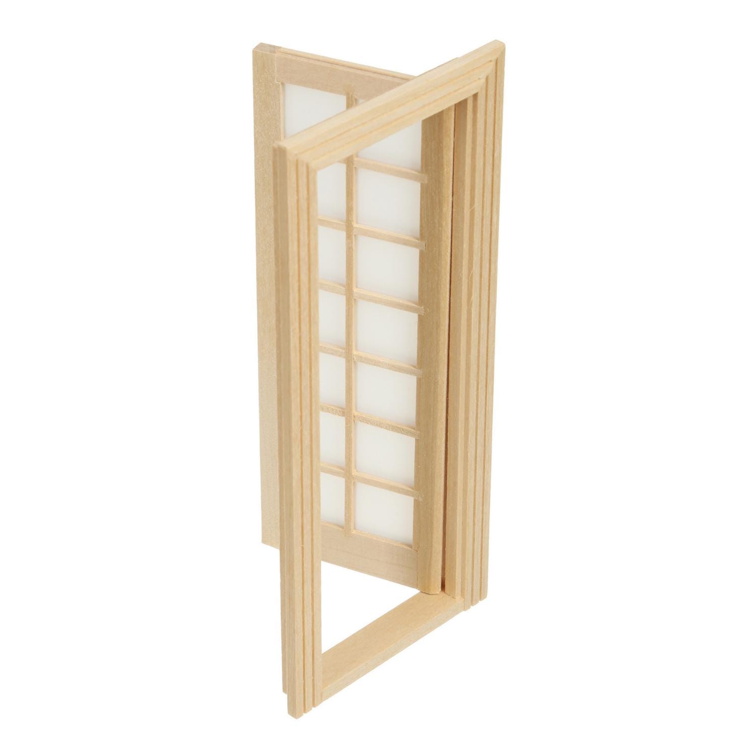 Zerone porte en bois miniature Mini porte en bois couleur vive détails