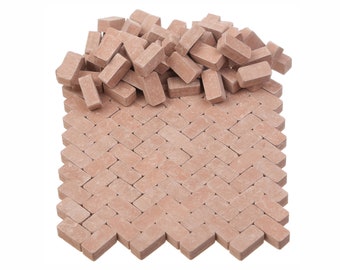 Miniature Bricks: DIY Dollhouse & Fairy Garden Supplies, School project, for Model Stones, Walls, Floors