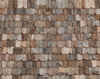 Dollhouse Wooden Roof Shingles,  Authentic Miniature Roofing Tiles for a Bird Feeder