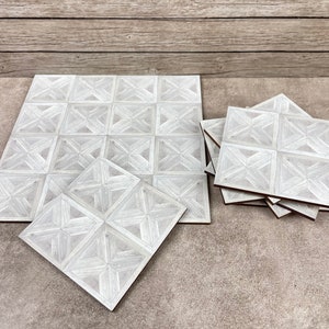 Dollhouse flooring, Parquet Floor, 1:12 Scale Miniature wood tile, Dollhouse accessories,