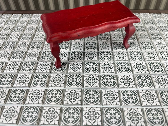 FINGERINSPIRE 160Pcs Mini Carrelage De Sol Double Face En Bois Pour