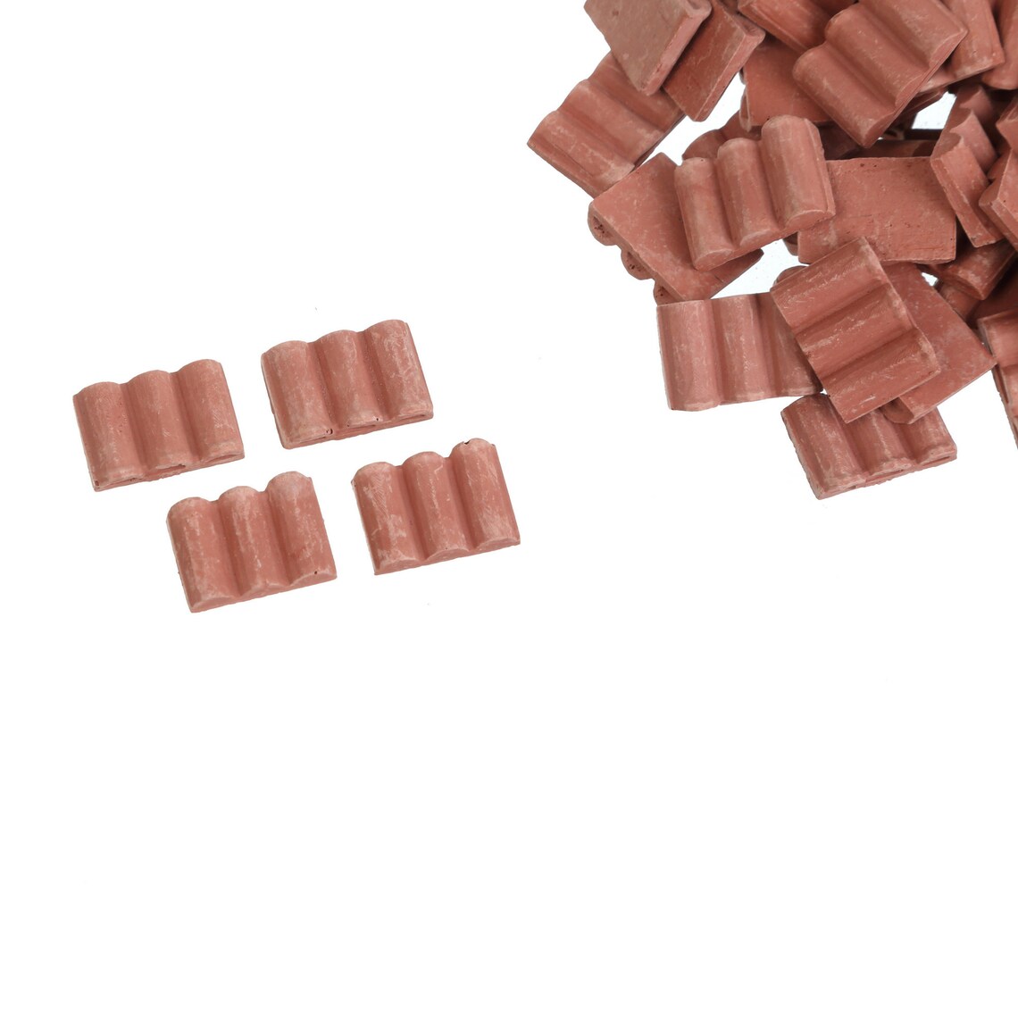 Kit De Construction De 500 Tuiles Miniatures, Mini-bardeaux, Fausses Tuiles, Accessoires De Cuisine Et De Jardin~p143252381