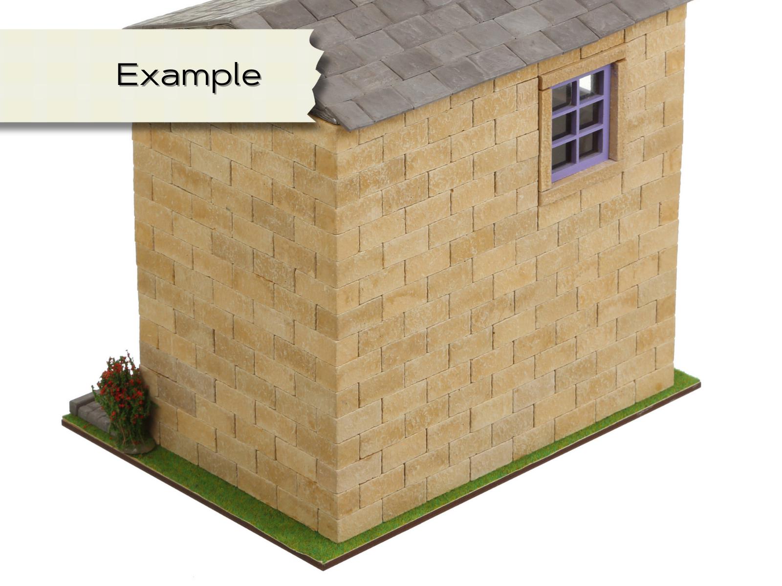 MOUNTTU Mini Briques Grises – Lot De 200 Pièces En Céramique – Accessoires Maison De Poupée 1/16 – Jardin Miniature, Paysage, Diorama