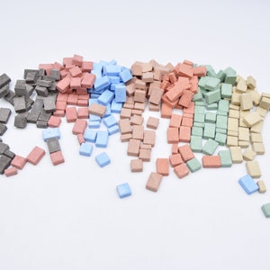 Miniature paving stones for a dollhouse or fairy garden.