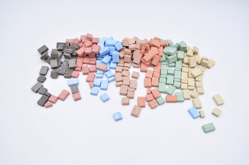 Miniature paving stones for a dollhouse or fairy garden.