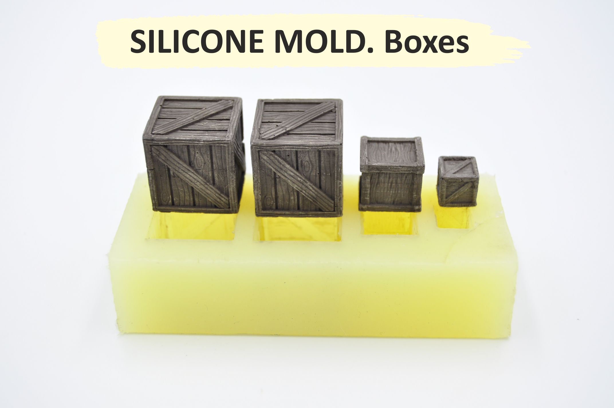Silicone mold Boxes Silicone mold for resin DnD Miniature Etsy