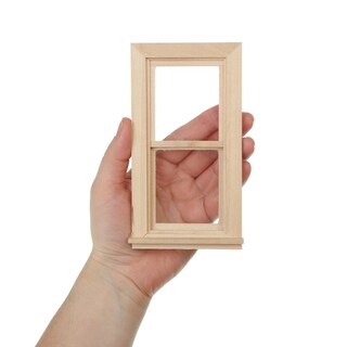 Finestra In Miniatura In Legno Per Casa Delle Bambole 1:12 - Dettagli Rustici Fai Da Te