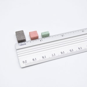 Miniature paving stones for a dollhouse or fairy garden.