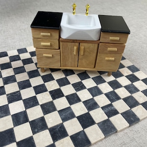Miniaturowe płytki kamienne: podłoga do domku dla lalek, diorama ogrodu wróżek (skala 1/12, 1/24) zdjęcie 9