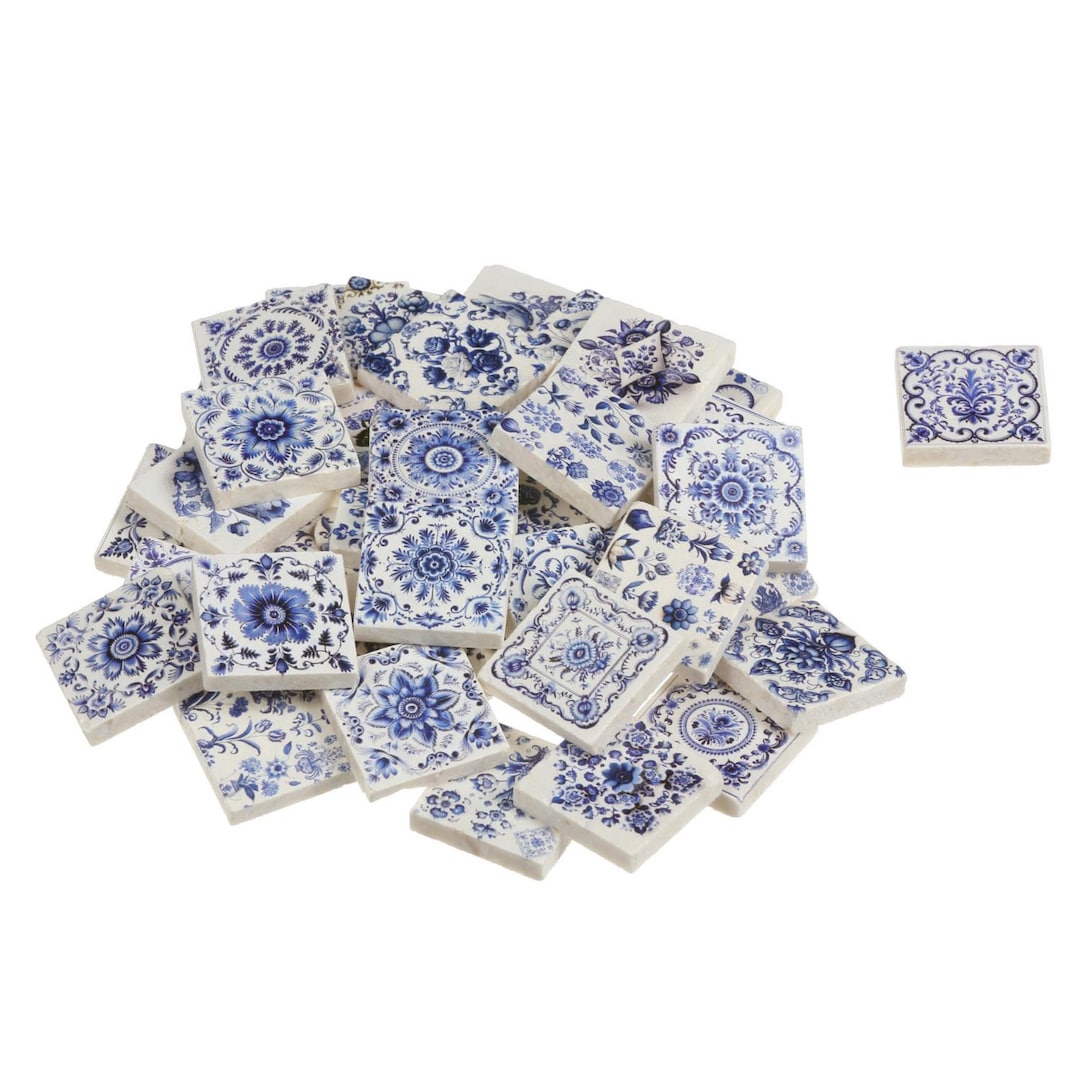 Tile Stone Mini Miniature Stone Tiles, Crafts Wall Mosaics, 1:12 Scale Small Square ...