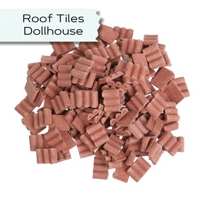 Miniature Roof Tiles, Mini Roof, School project, Scale miniature roof tiles, Diorama building,  Dollhouse modeling roof 1:24