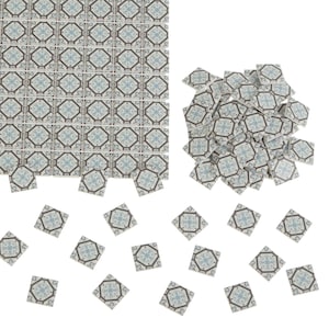 Dollhouse Tile Flooring, Victorian Miniature Floor Tiles, Antique Tiny ...