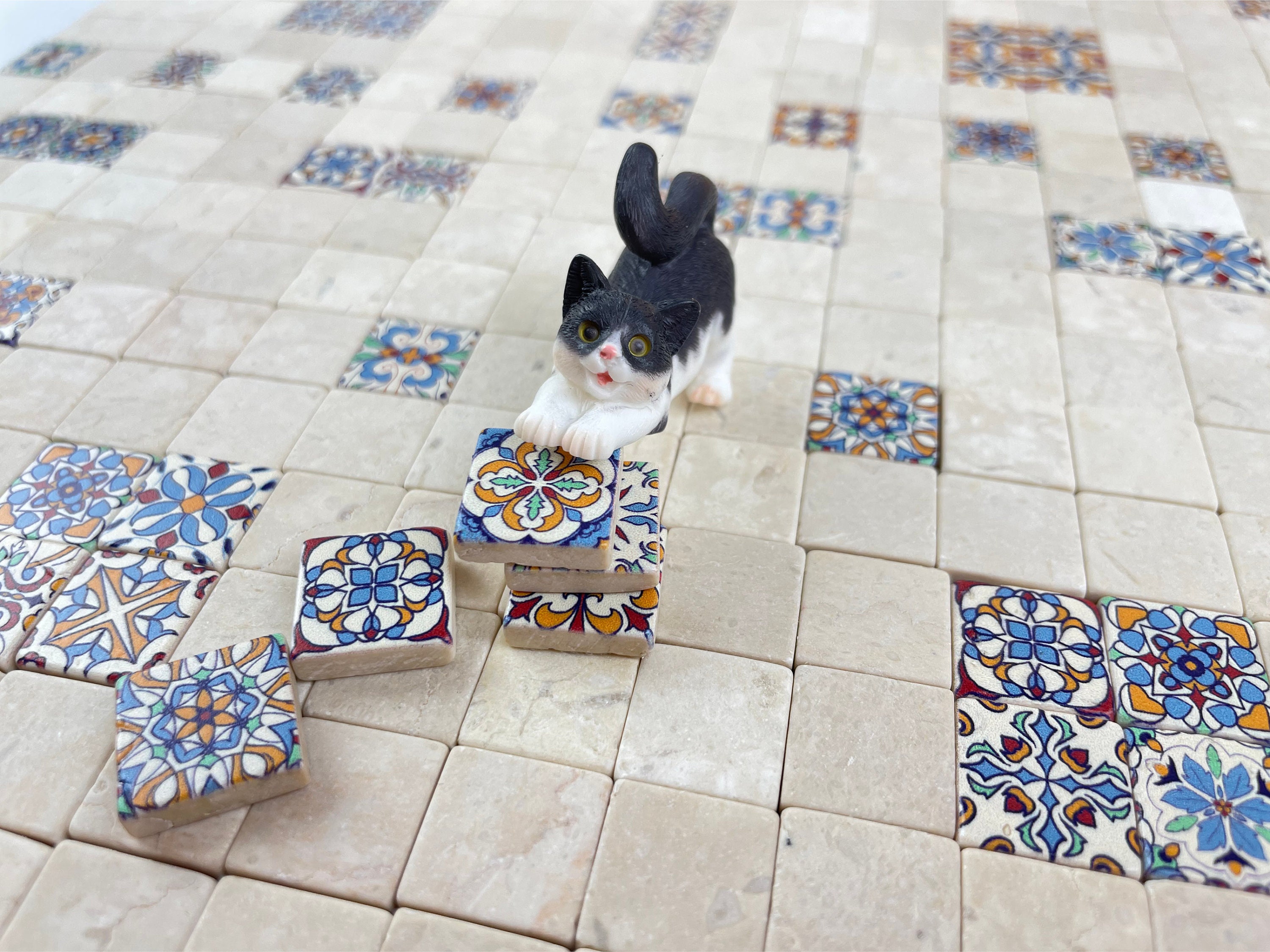 Azulejos pequeños para uso en proyectos de arte, Pisos de casa de muñecas,  Muebles en miniatura, Casa de muñecas a escala 1:12, Gabinete de cocina,  Piso de granja, 120 - Etsy México, image size:3000x2250