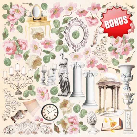 24 Pack Floral Scrapbook Paper - 12x12 Inch Double-Sided Craft Paper For DIY Projects