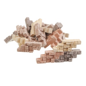 Miniature Bricks: DIY Dollhouse & Fairy Garden Supplies, School project, for Model Stones, Walls