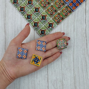 Dollhouse Ceramic Tiles - Set Miniature Tiles for Realistic Flooring - 1:12 or 1/6 Scale - Versatile Patterns - DIY Renovation and Deco 2055