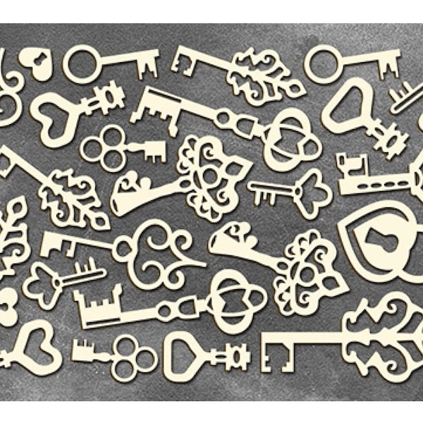 Laser Cut Chipboard Etsy