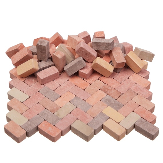 Mini Bricks, Miniature Bricks, School Project, Dollhouse Bricks, Craft  Block, Mini Building Materials, Fairy Garden, Building Accessories 